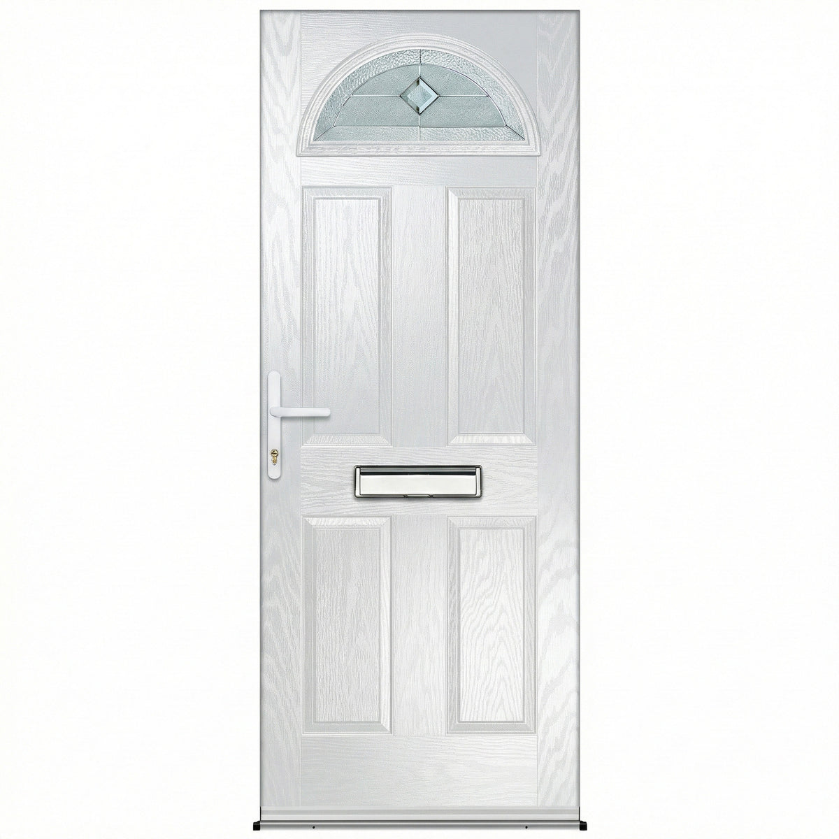 Bodney Red Pre-Hung Venice Glass Composite Front Door Set