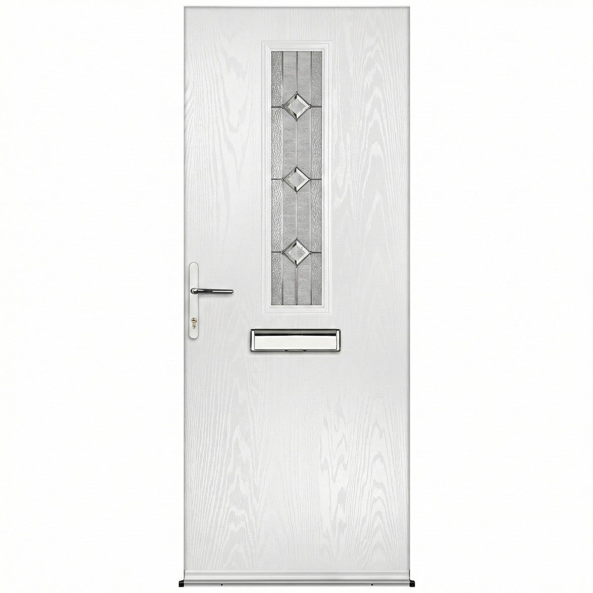 Fergus Blue Pre-Hung Venice Glass Composite Front Door Set