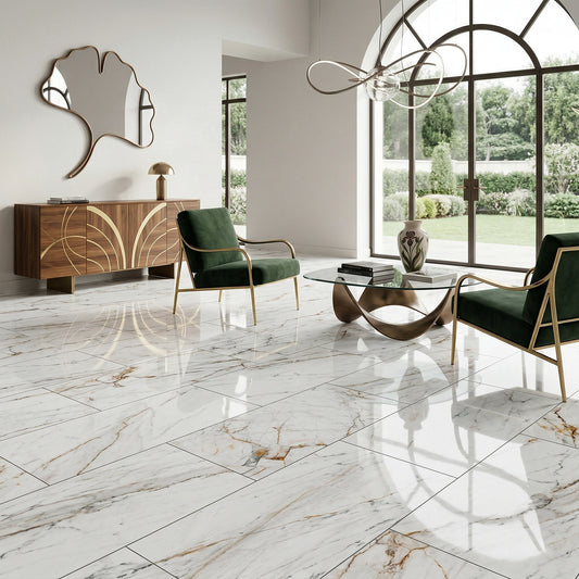 Marble Arcola - Lustre Stone 8mm High Gloss Laminate Flooring
