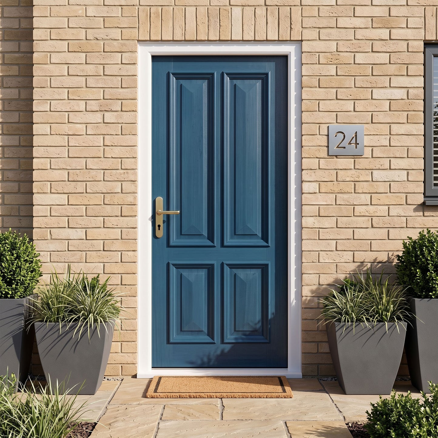 External Hardwood Unfinished Hampstead Raised Mouldings Door