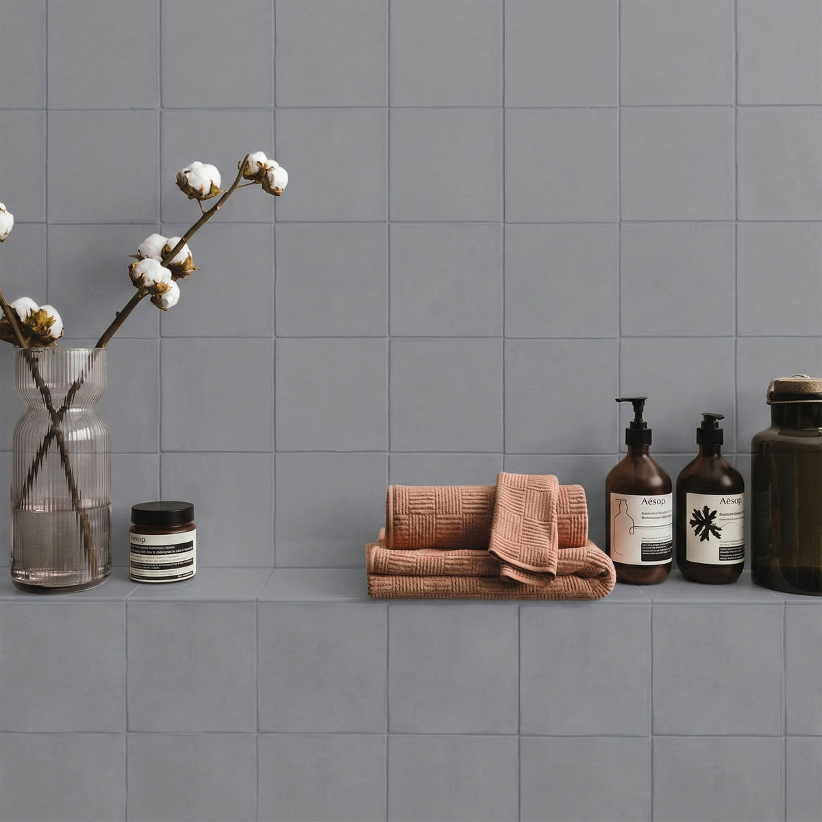 Cool Grey Gloss - Vivid Smooth Ceramic Wall Tile