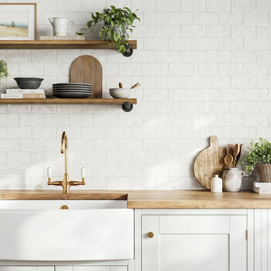 White Gloss - Crafted Smooth Ceramic Wall Tile