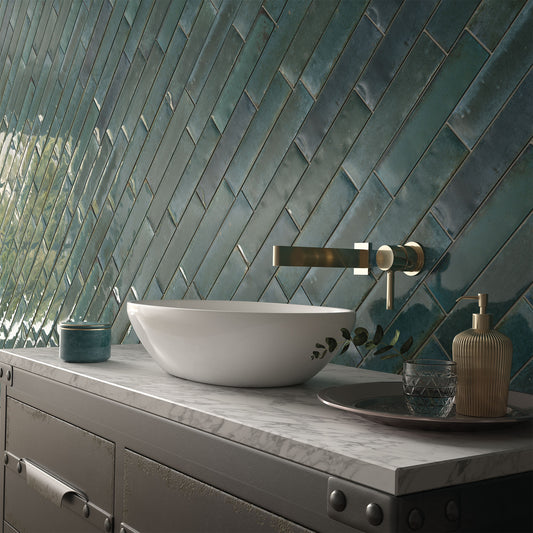 Blue Gloss - Aura Smooth Ceramic Wall Tile