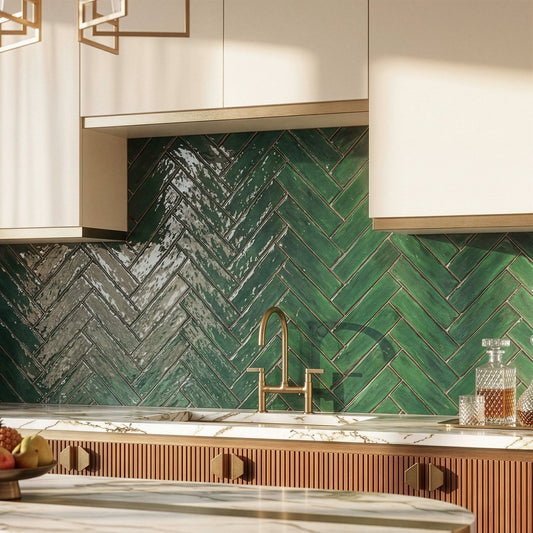 Green Gloss - Aura Smooth Ceramic Wall Tile