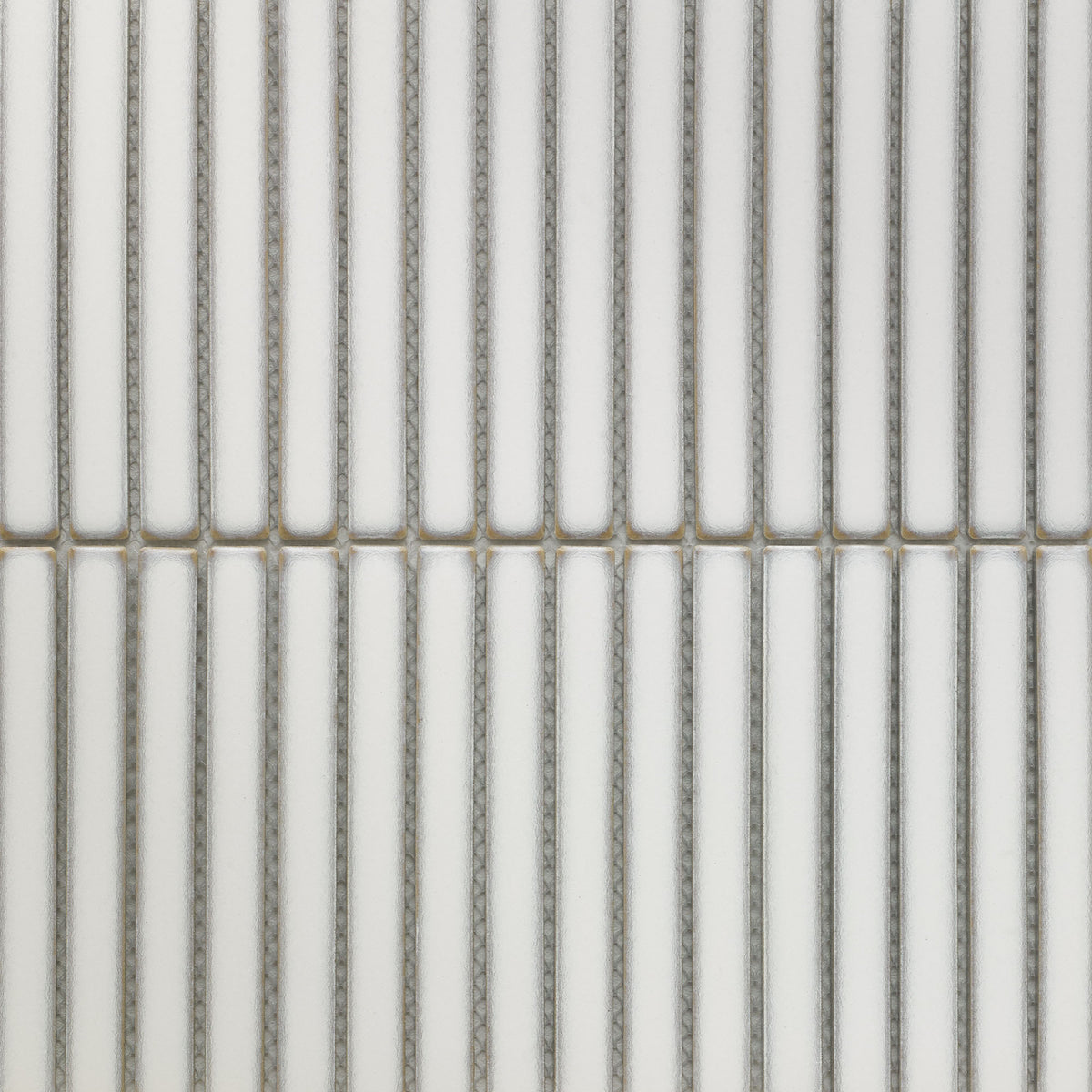 White Gloss - Linear Smooth Mosaic Porcelain Wall Tile