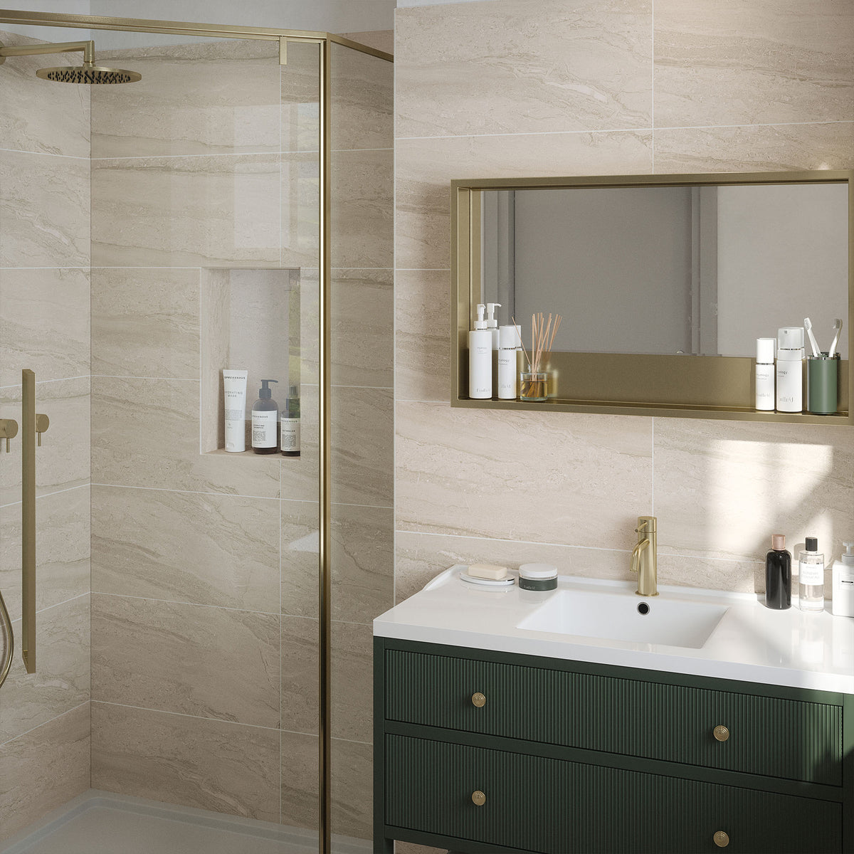 Beige Matt - Arden Smooth Ceramic Wall Tile