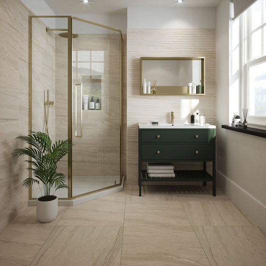 Beige Matt - Arden Smooth Porcelain Wall & Floor Tile