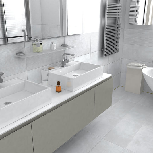 White Matt - Urban Smooth Porcelain Wall & Floor Tile