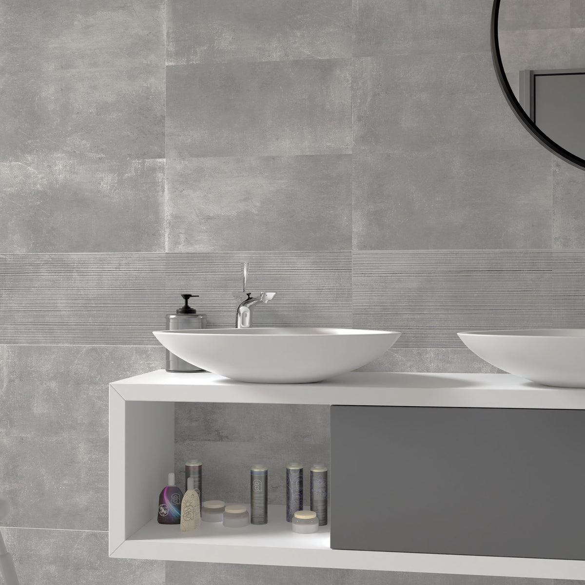 Ash Matt - Urban Textured Porcelain Wall & Floor Tile