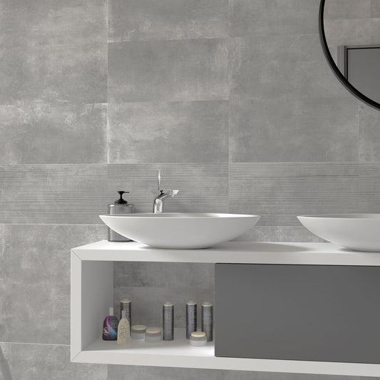 Ash Matt - Urban Textured Porcelain Wall & Floor Tile