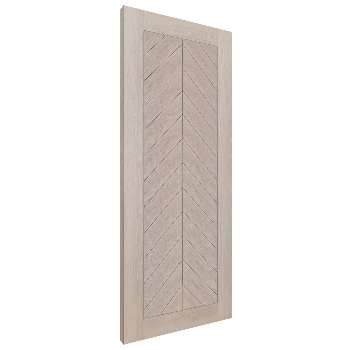 Ivory Fully Finished Endure Laminate Chevron Internal Door