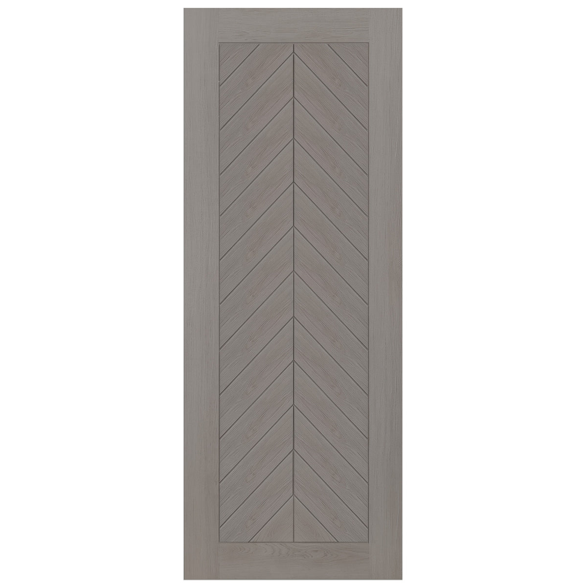Light Grey Fully Finished Internal Endure Laminate Chevron Door