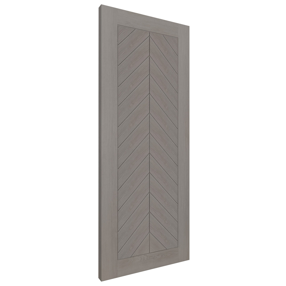Light Grey Fully Finished Internal Endure Laminate Chevron Door