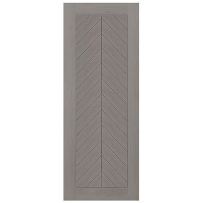 Liberty Doors | Light Grey Fully Finished Internal Endure Laminate Chevron FD30 Fire Door