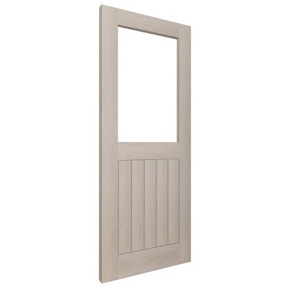 Liberty Doors | Ivory Fully Finished Internal Endure Laminate Farley Clear Glass Door