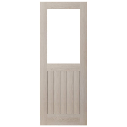 Liberty Doors | Ivory Fully Finished Internal Endure Laminate Farley Clear Glass Door