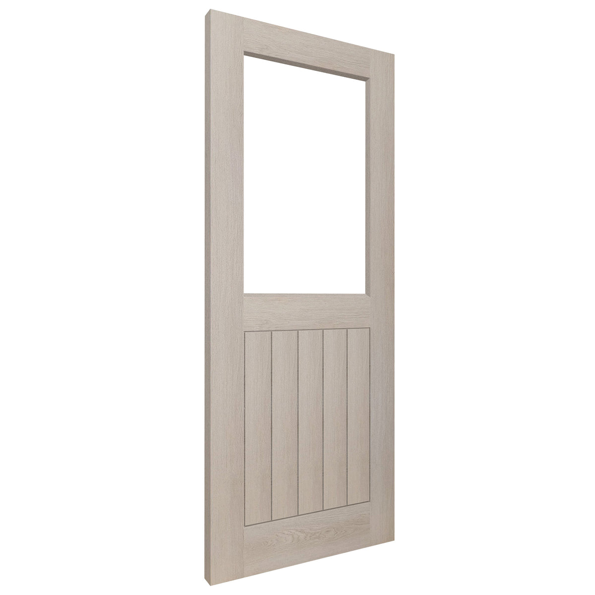 Ivory Fully Finished Internal Endure Laminate Farley Clear Glass Door