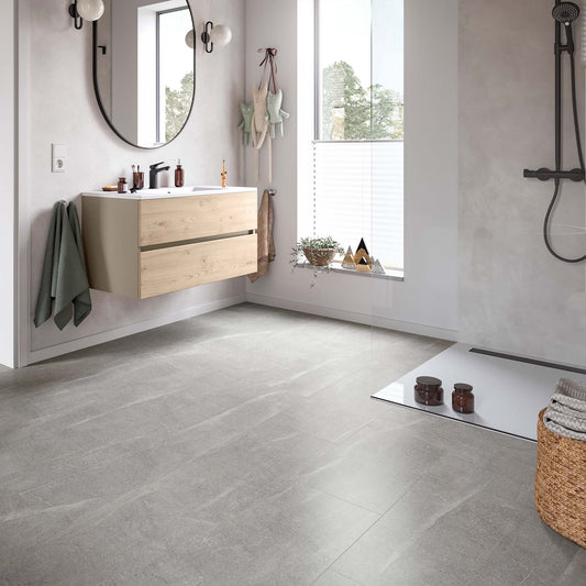 Light Alabaster - Stone Essence Aqua Water Resistant 8mm Laminate Flooring