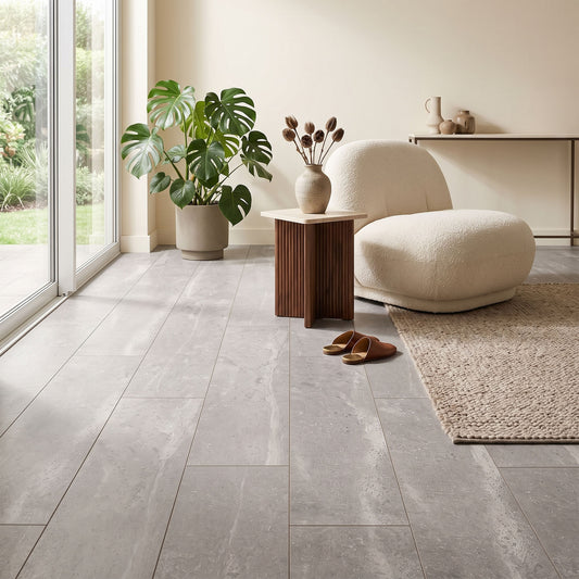 Light Alabaster - Stone Essence Aqua Water Resistant 8mm Laminate Flooring
