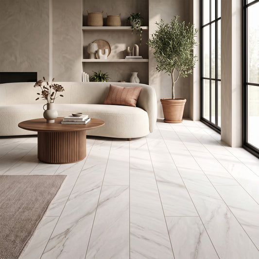 Ivory Marble - Stone Essence Aqua Water Resistant 8mm Laminate Flooring