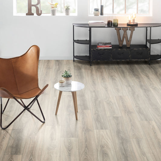 Tranquil Oak Grey - Wood Essence Water Resistant 7mm Laminate Flooring