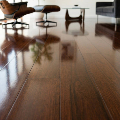 Canyon Andiroba - Lustre 8mm High Gloss Laminate Flooring