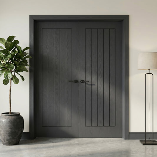 Ash Grey Fully Finished Farley Internal Double Door