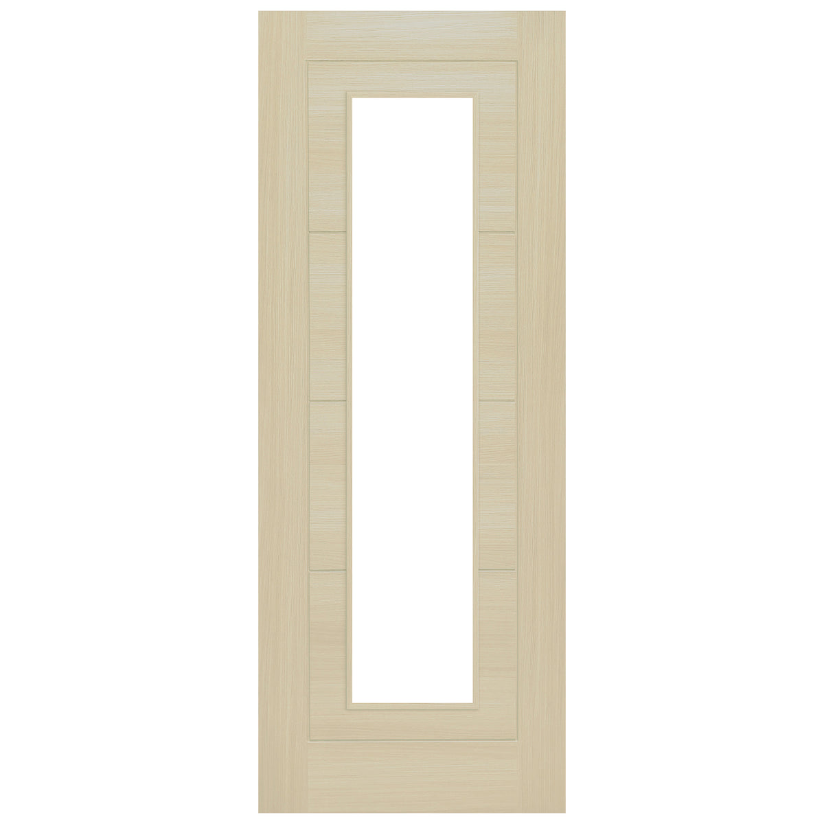 Blonde Oak Fully Finished Endure Laminate Ladder Clear Glass Internal Double Door
