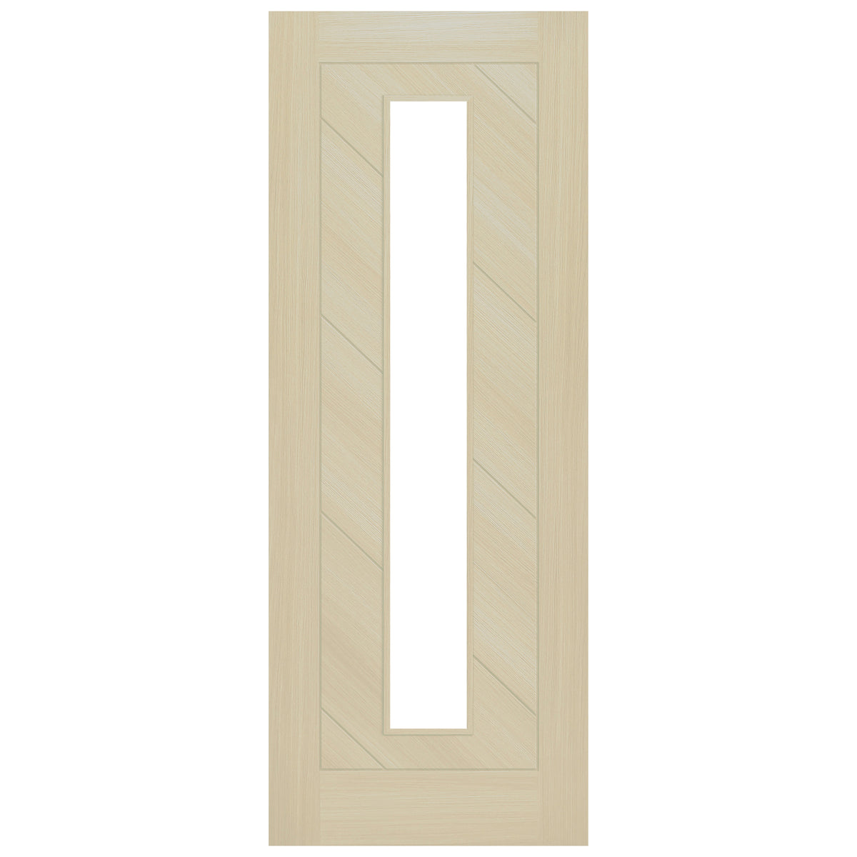 Blonde Oak Internal Fully Finished Endure Laminate Stockholm Clear Glass Double Door