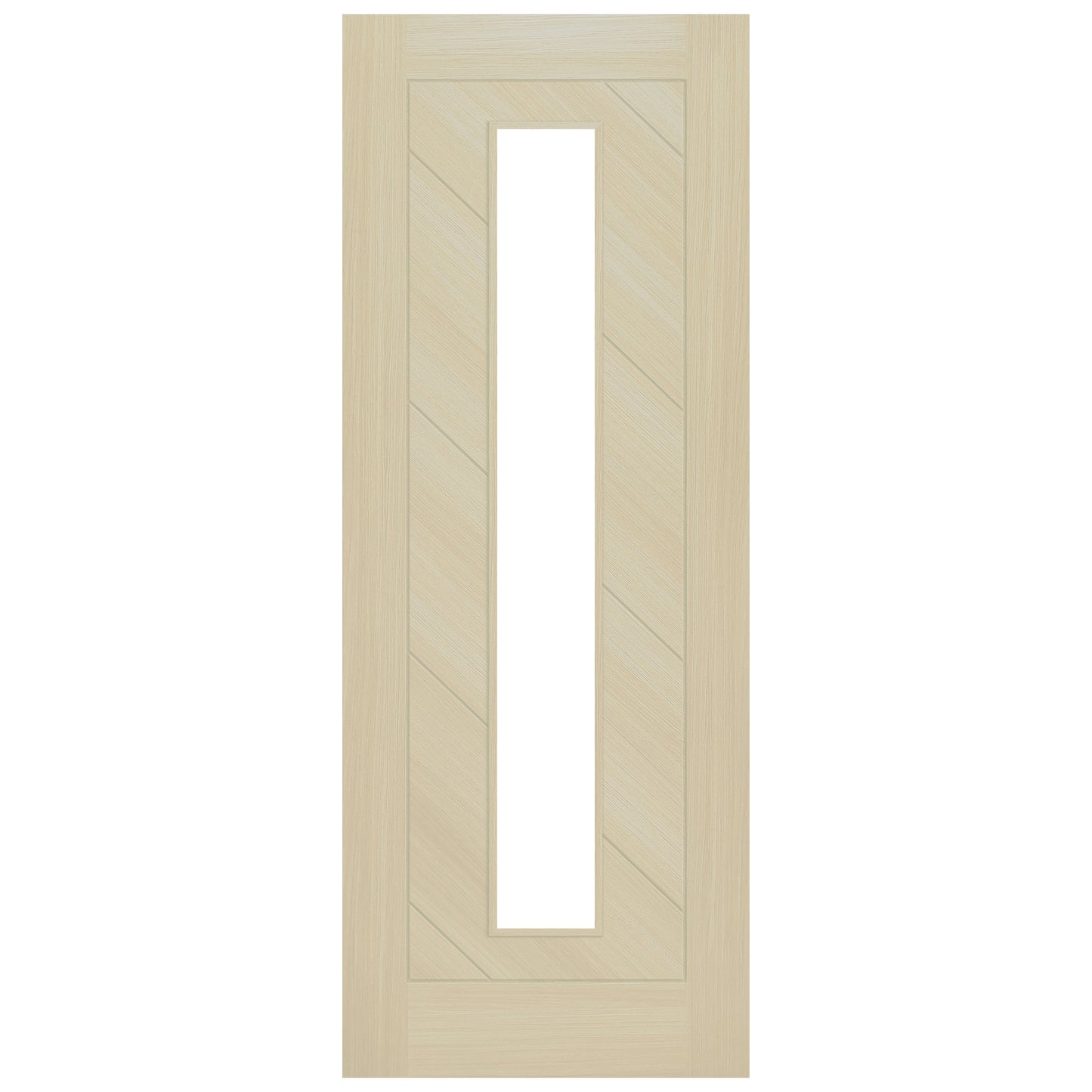 Blonde Oak Internal Fully Finished Endure Laminate Stockholm Clear Glass Double Door