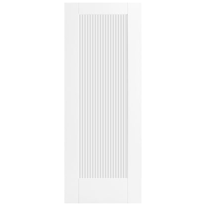 White Internal Primed Pattern 10 1 Light Reeded Glass Double Door