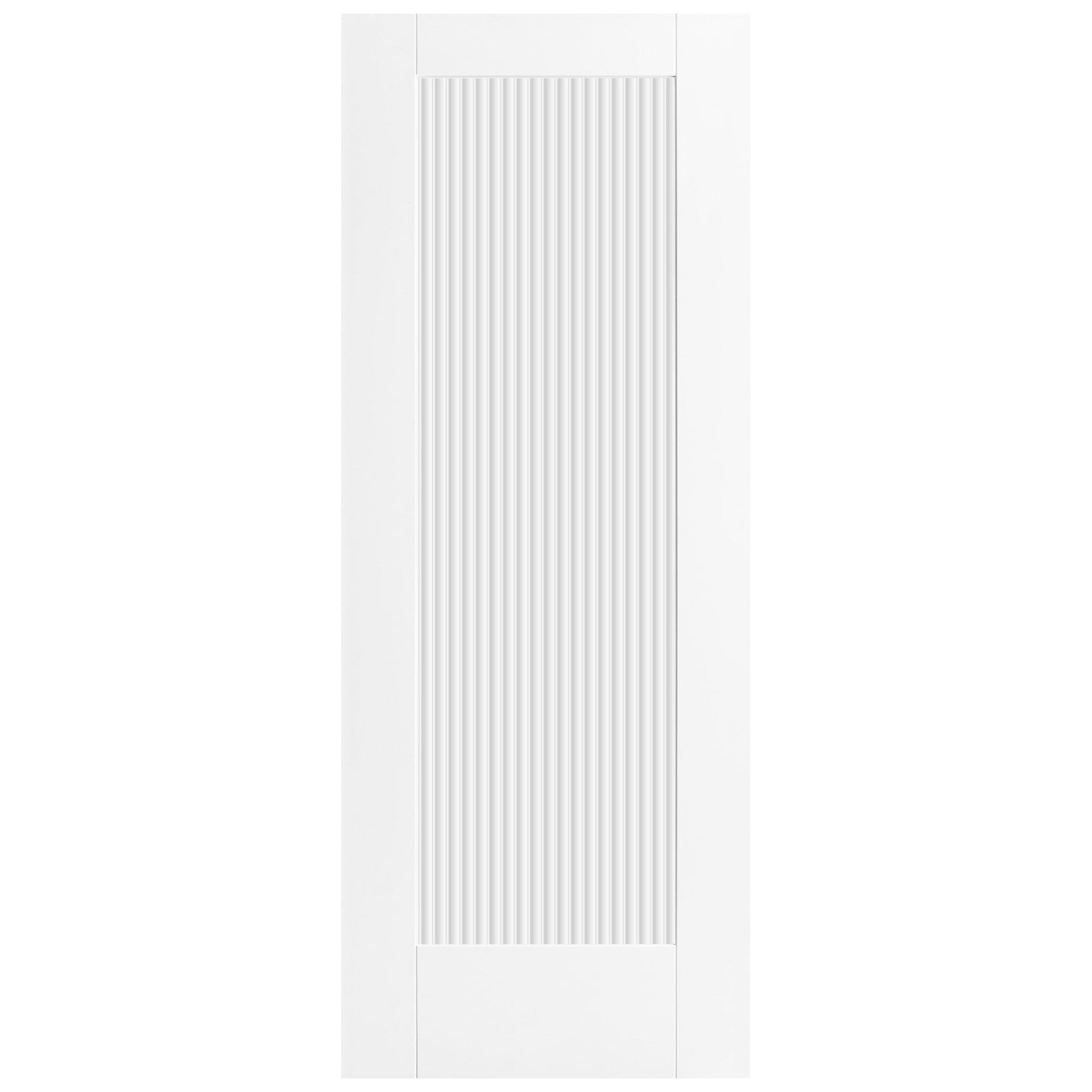 White Internal Primed Pattern 10 1 Light Reeded Glass Double Door