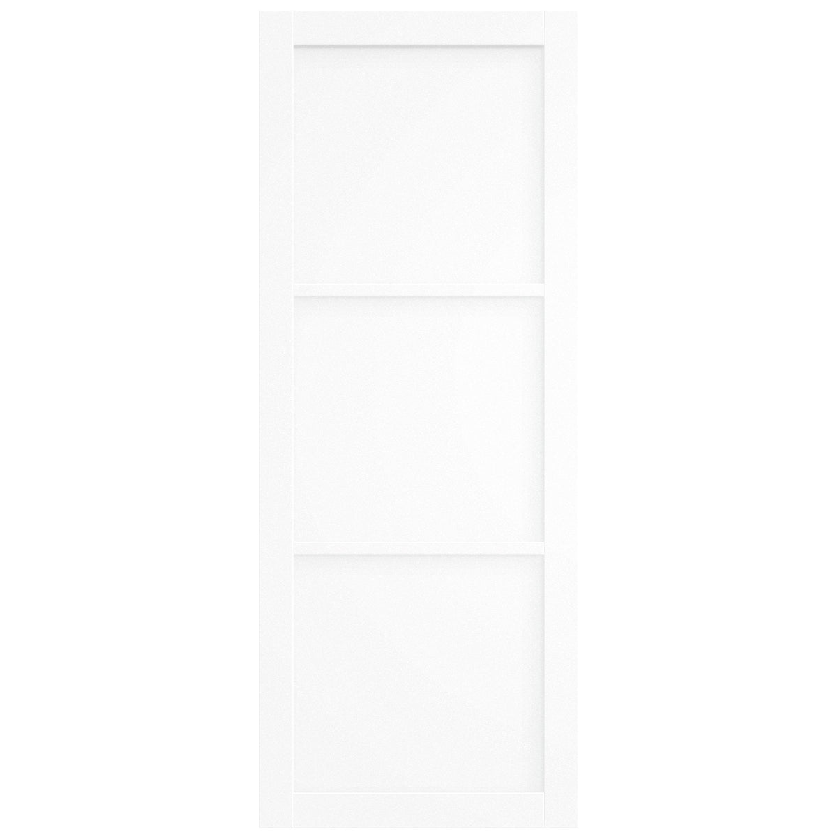 White Internal Primed Studio Industrial 3 Panel Double Door
