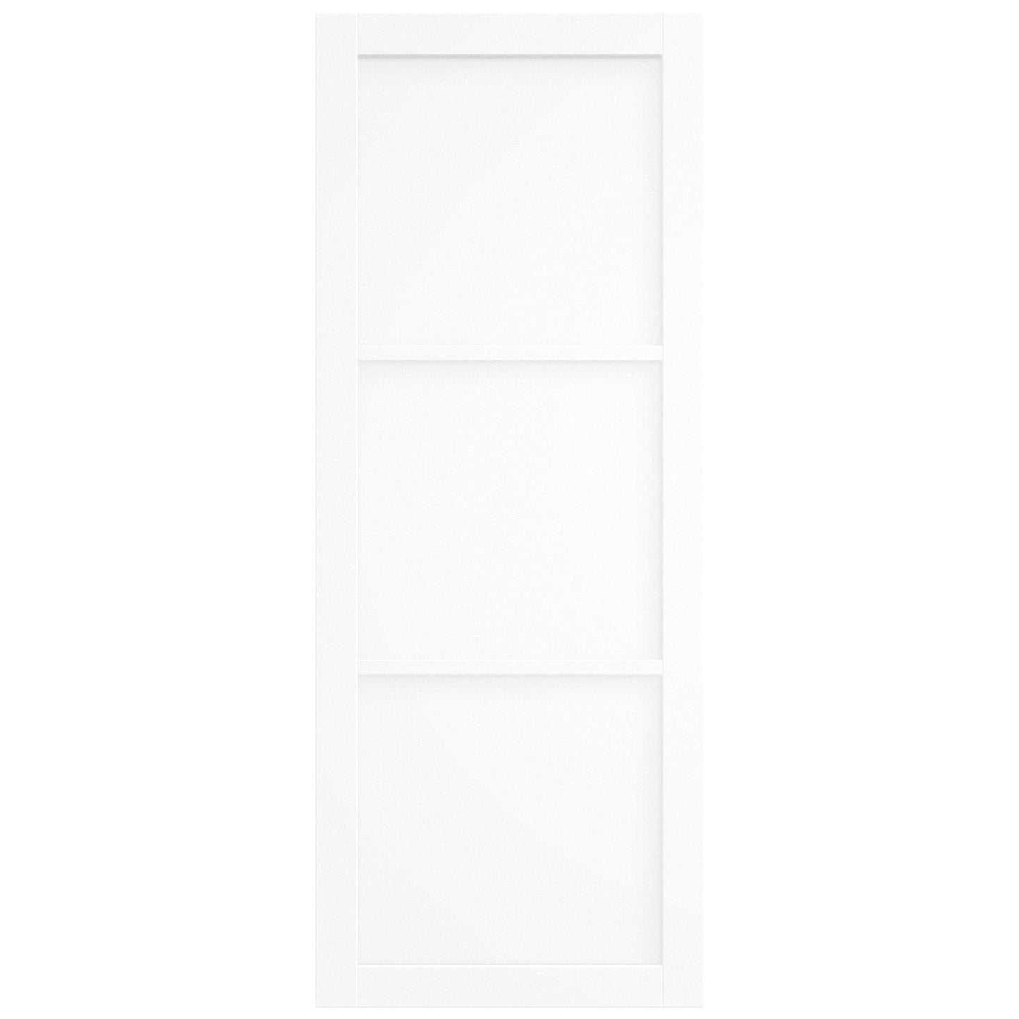 White Internal Primed Studio Industrial 3 Panel Double Door