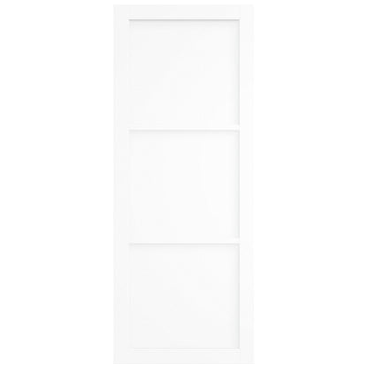White Internal Primed Studio Industrial 3 Panel Double Door