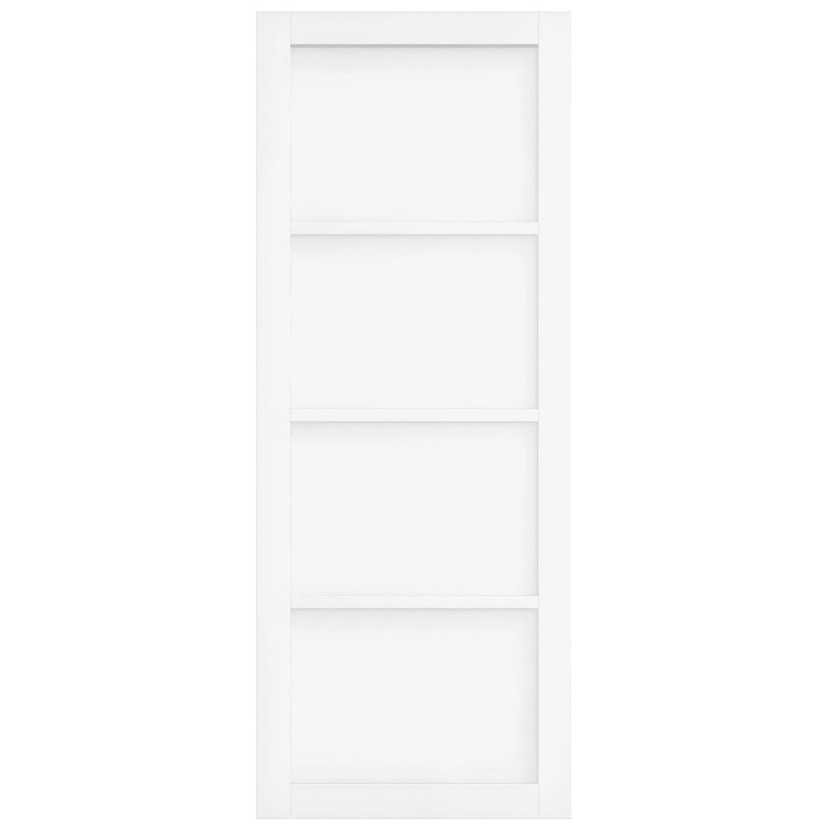 White Internal Primed Studio Industrial 4 Panel Double Door