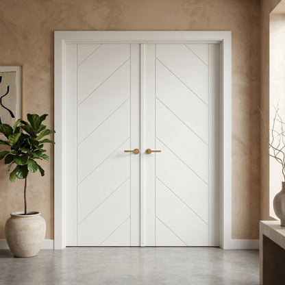 White Primed Monza Internal Double Door