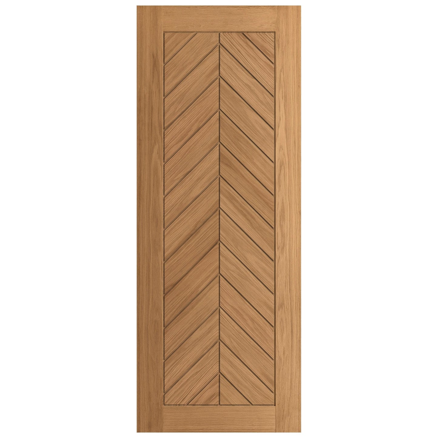 Oak Internal Fully Finished Chevron Double Door