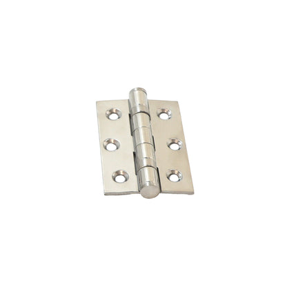 76mm Ball Bearing Hinge Pair - Polished Stainless Steel