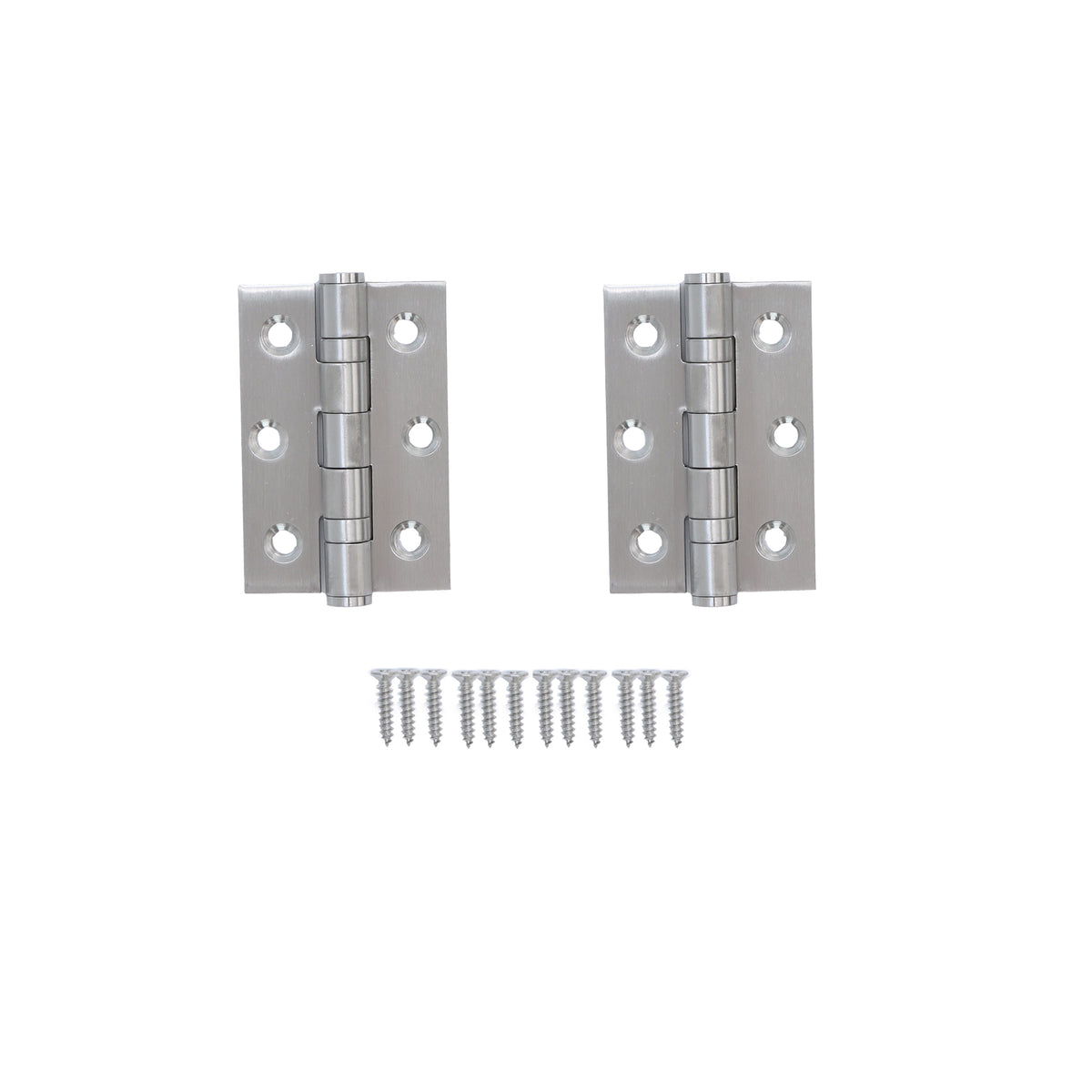 76mm Ball Bearing Hinge Pair - Satin Stainless Steel