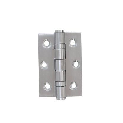76mm Ball Bearing Hinge Pair - Satin Stainless Steel