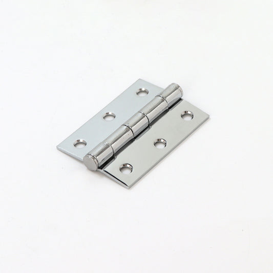 76mm Butt Hinge Pair - Polished Chrome