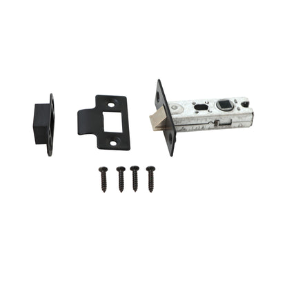 45mm Tubular Mortice Latch - Matt Black
