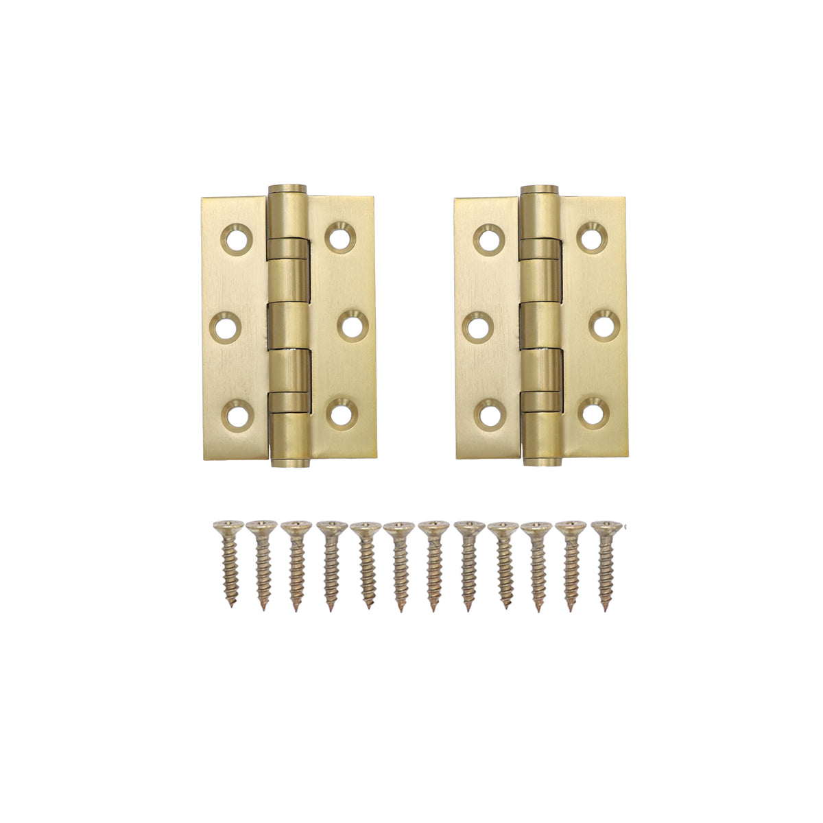 76mm Ball Bearing Hinge Pair - Satin Gold