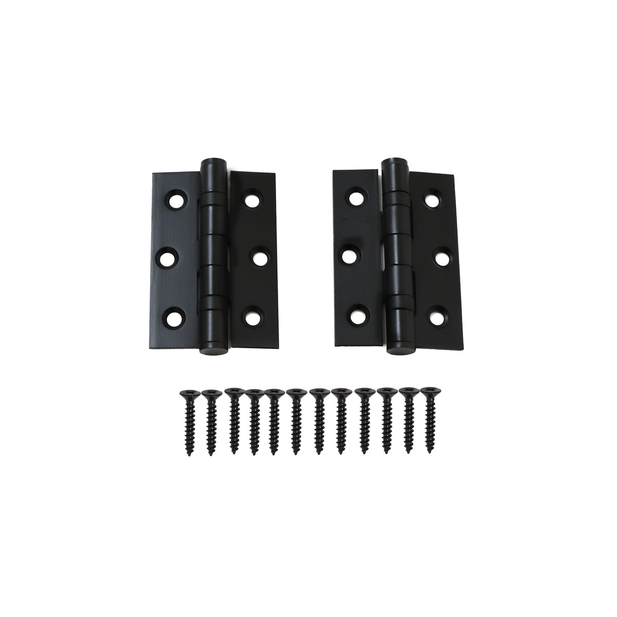 76mm Ball Bearing Hinge Pair - Matt Black
