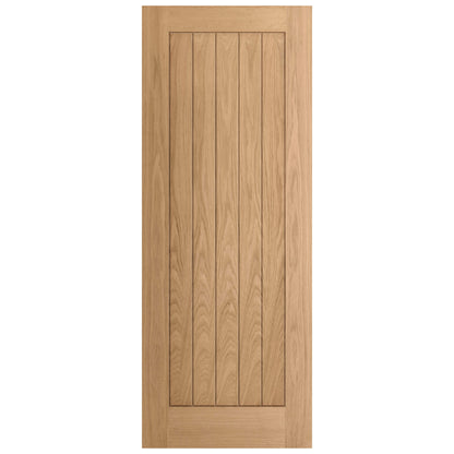 Oak Internal Fully Finished Farley Bypass Sliding Door - Black Face Mounted
