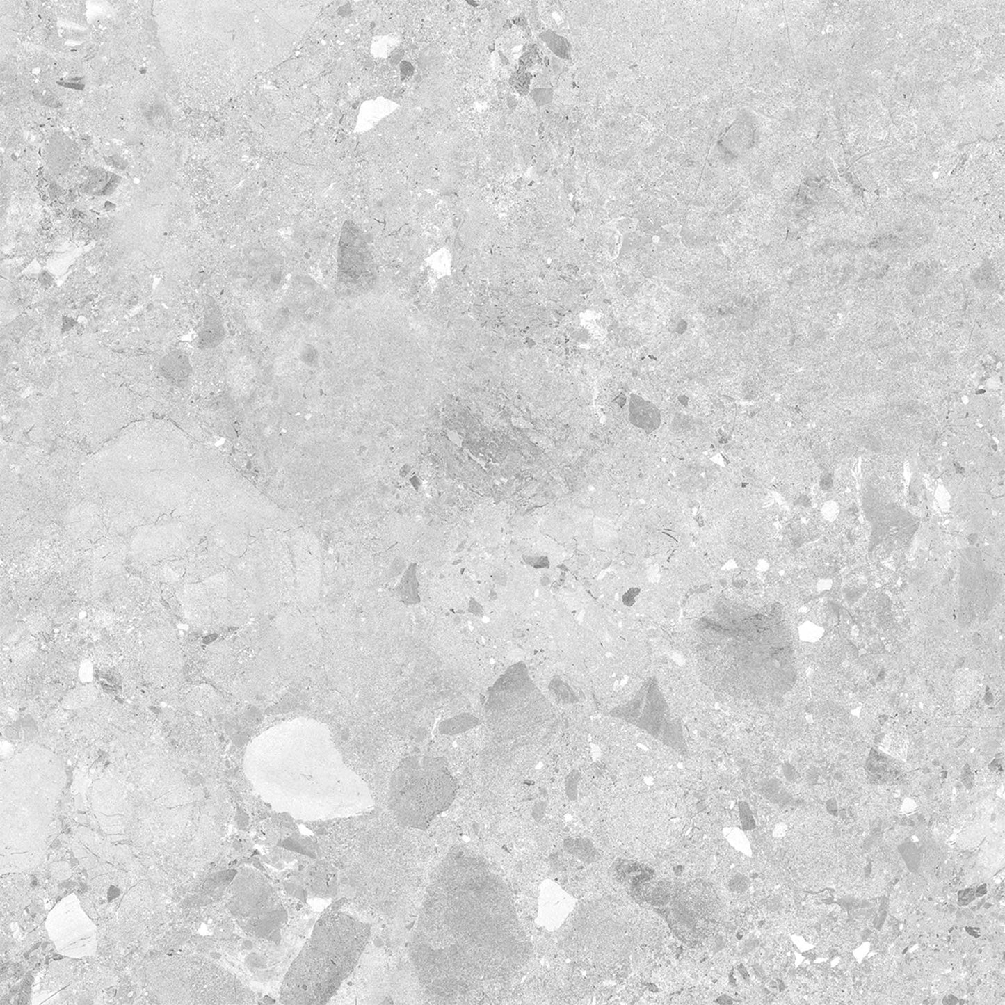 Grey Matt - Terazzia Smooth Porcelain Wall & Floor Tile Sample