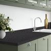 Black Atrium - Rounded Edge Laminate Worktop 3000mm x 600mm x 28mm