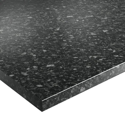 Black Slate - Square Edge Laminate Worktop 3000mm x 600mm x 38mm
