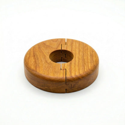 Golden Oak Radiator Pipe Rose Cover (PIPECOVER-Golden)